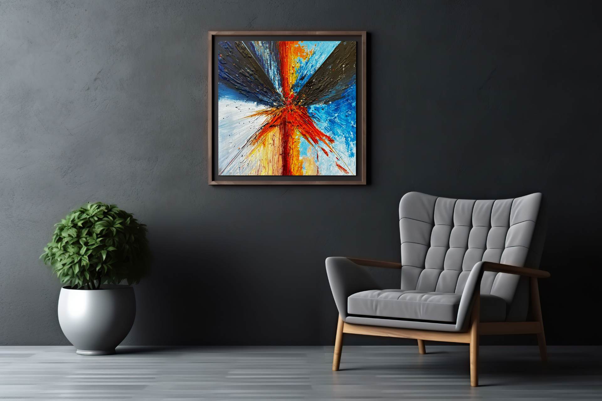 Artwork room view