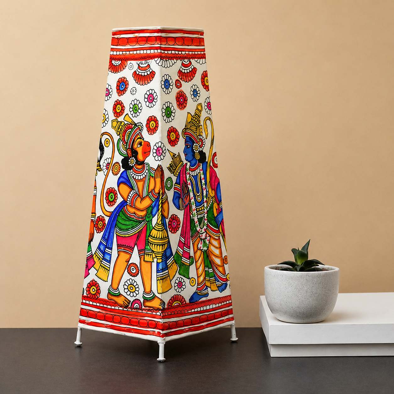 Ramayanam – Eternal Epic Leather Table Lamp