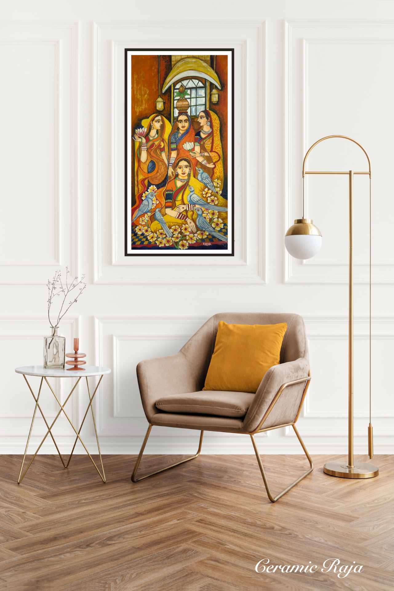 Artwork room view