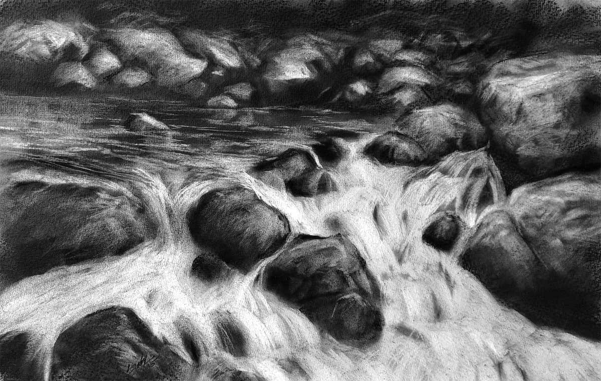 Flowing river