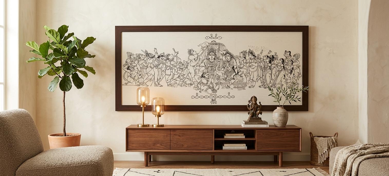 Artwork room view