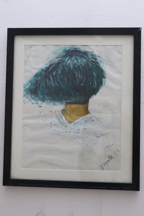 Blue-Haired Woman"