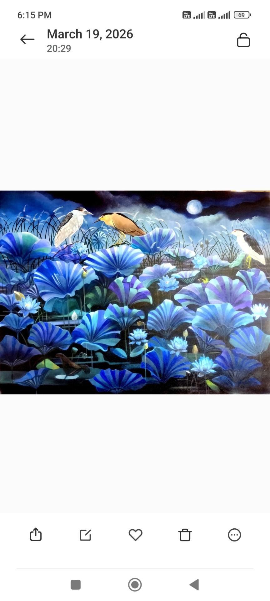 Artwork room view