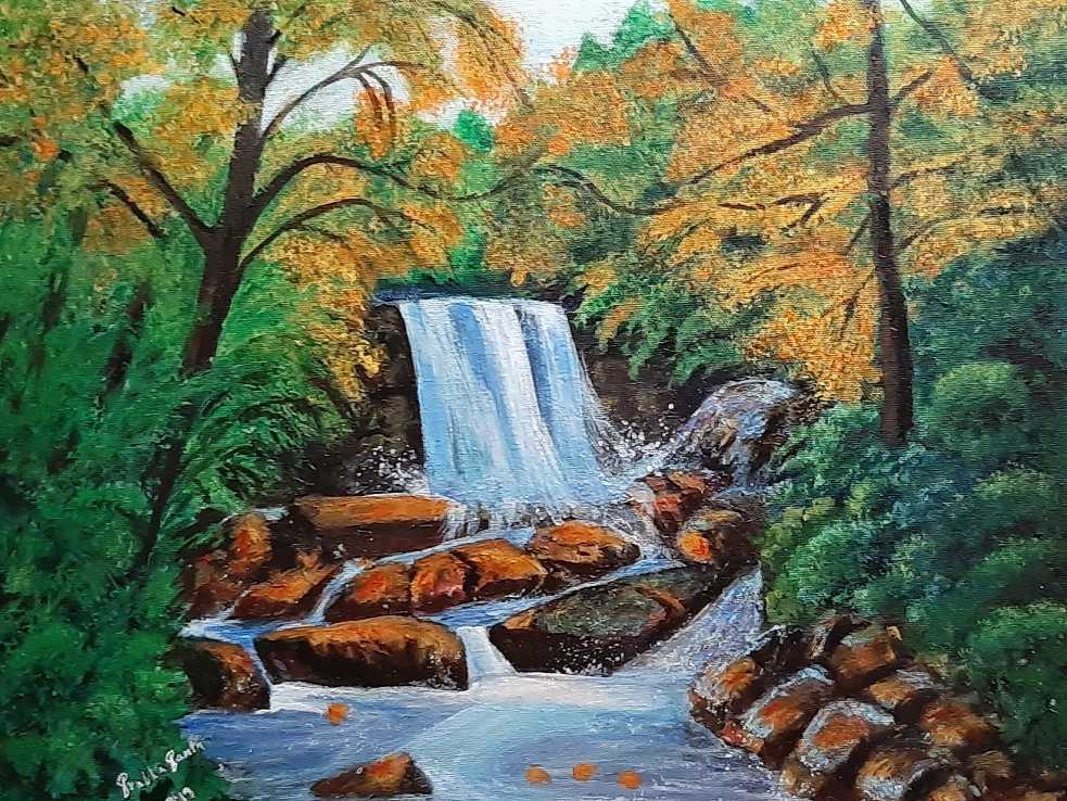 Water falls