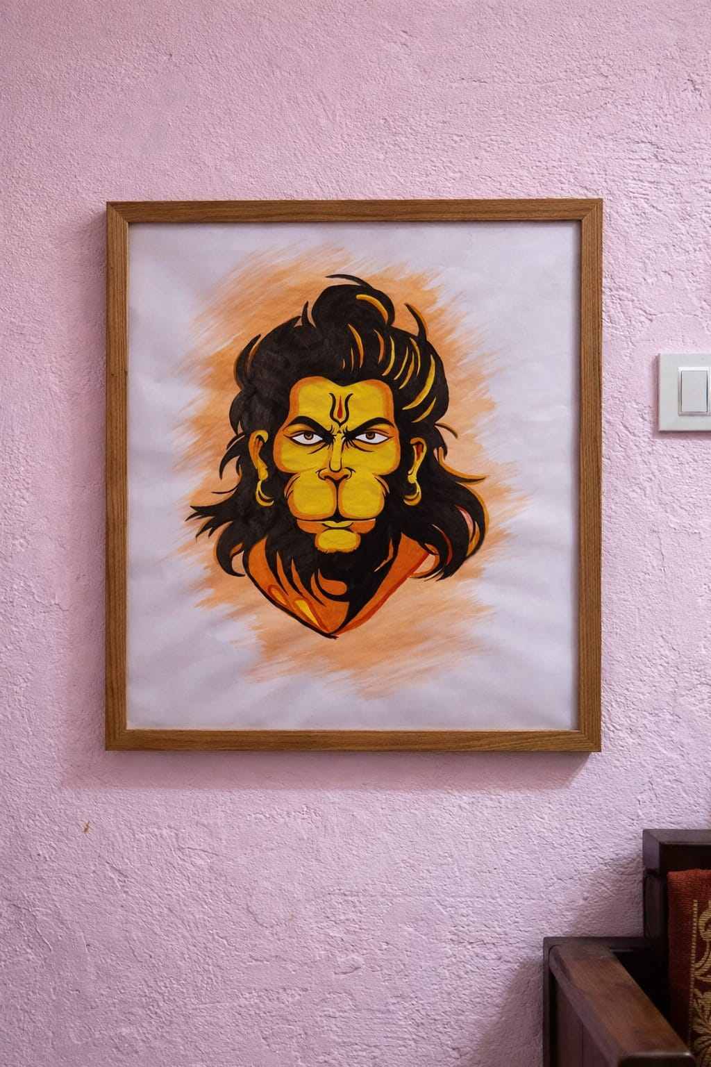 Veer Hanuman – Divine Strength Portrait