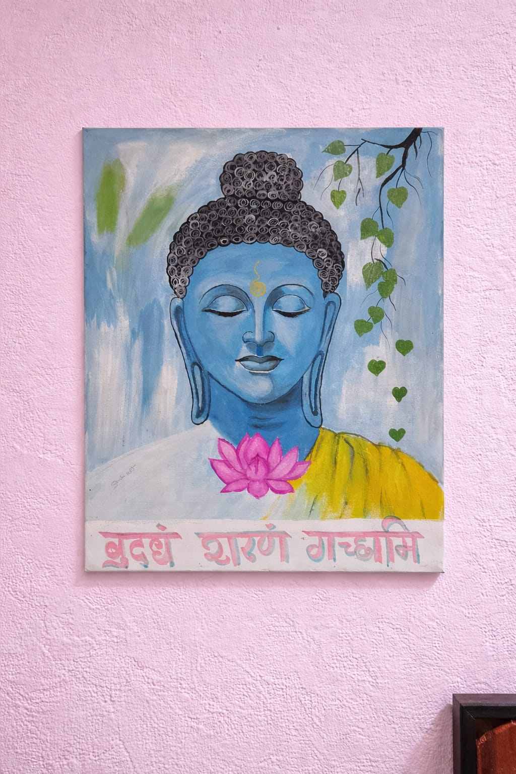 Meditating Buddha – Peace & Enlightenment | Original Acrylic Painting on Canvas