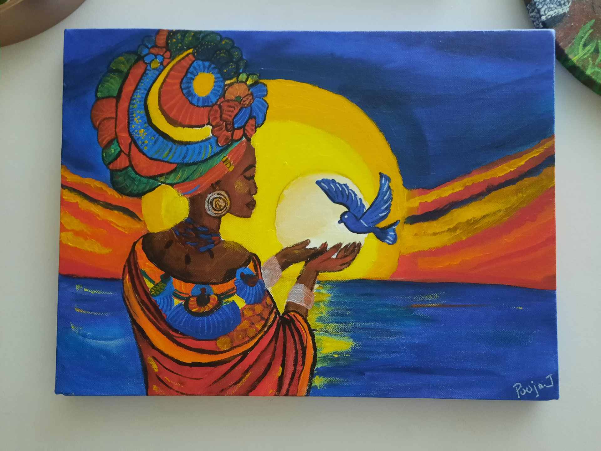 Freedom at sunset
