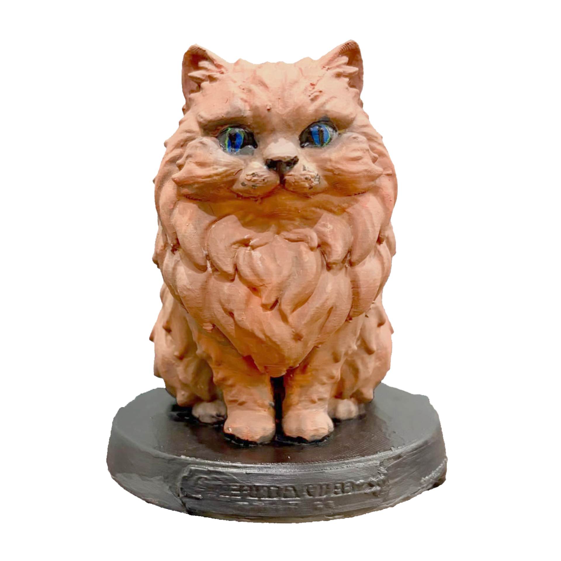 Fluffy Cat Miniature – Cute Companion Sculpture