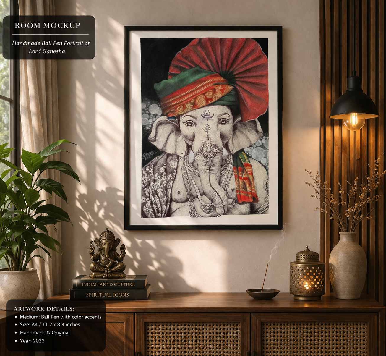 Artwork room view