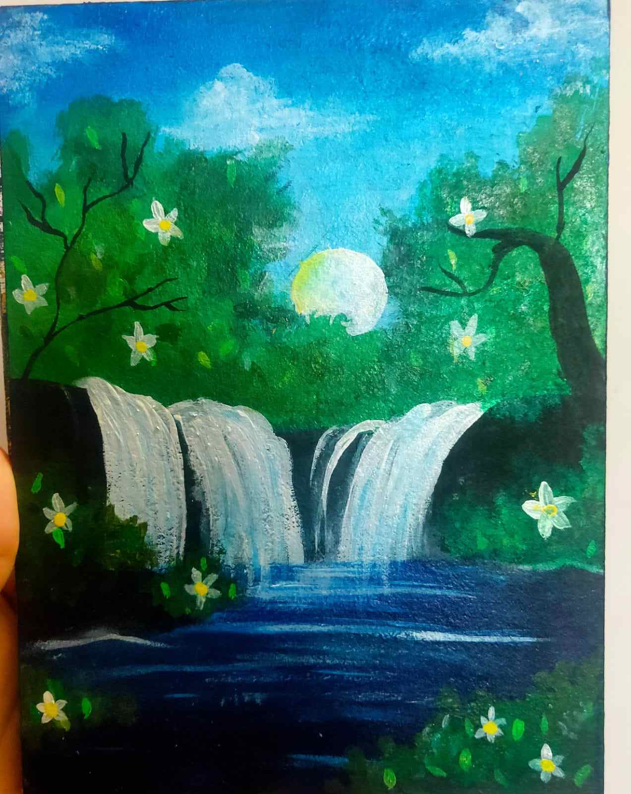 the moonlit falls