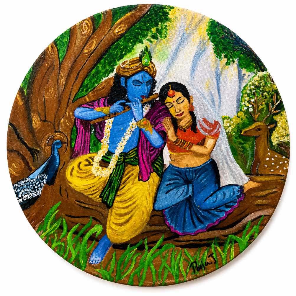 Radha Krishna Under the Tree