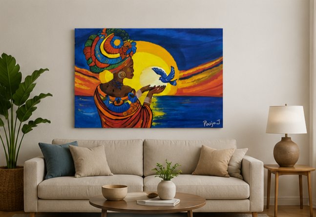Artwork room view